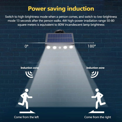 LED Solar Powered Wall Light Rotatable Waterproof Motion-Sensor Lights DailySale