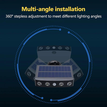 LED Solar Powered Wall Light Rotatable Waterproof Motion-Sensor Lights DailySale