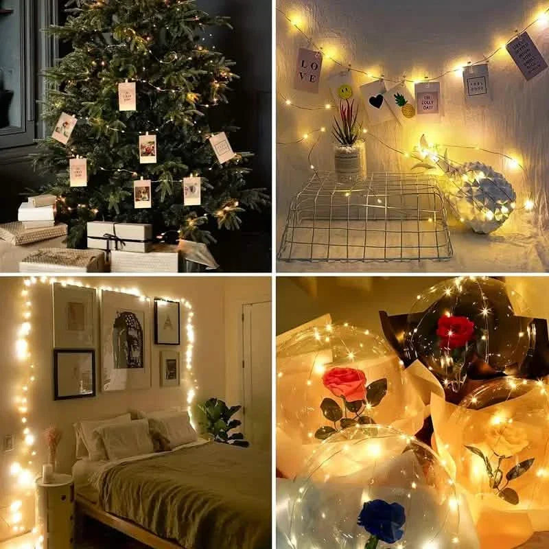 LED String Lights with 40 Wooden Clips DailySale