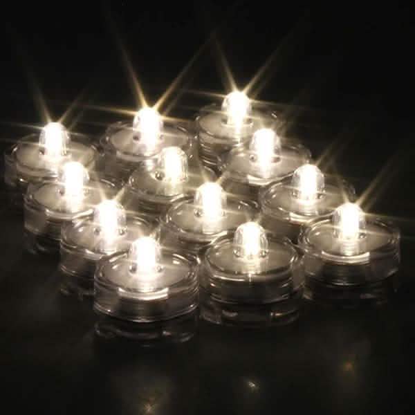 LED Submersible Waterproof Floral Decoration Tea Vase Battery Light Candles DailySale