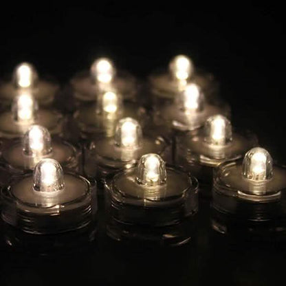 LED Submersible Waterproof Floral Decoration Tea Vase Battery Light Candles DailySale