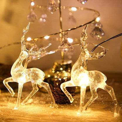 LED Warm White Christmas Lights Reindeer String Lights DailySale