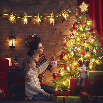 LED Warm White Christmas Lights Reindeer String Lights DailySale