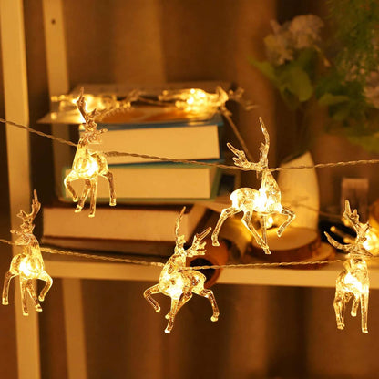 LED Warm White Christmas Lights Reindeer String Lights DailySale