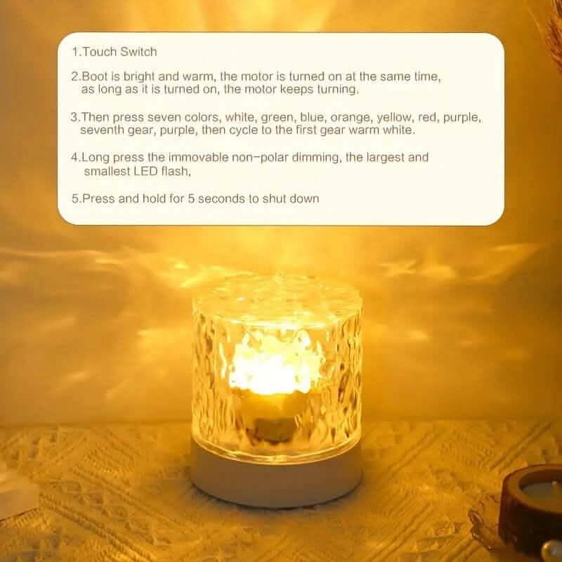 LED Water Ripple Ambient Night Light DailySale