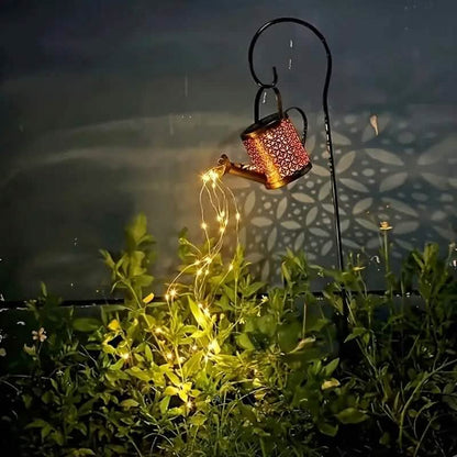 LED Watering Can Fairy Teapot Solar String Lights DailySale