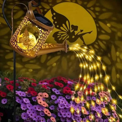LED Watering Can Fairy Teapot Solar String Lights DailySale