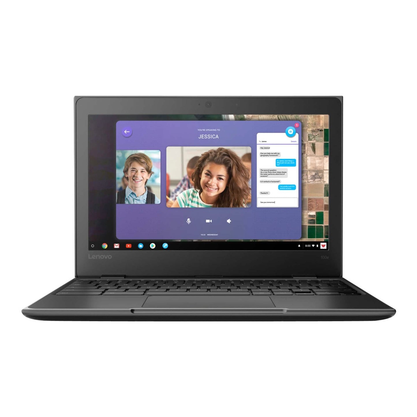 Lenovo 100e Chromebook Celeron N3350 Chrome OS 4 GB RAM 32 GB eMMC (Refurbished) DailySale