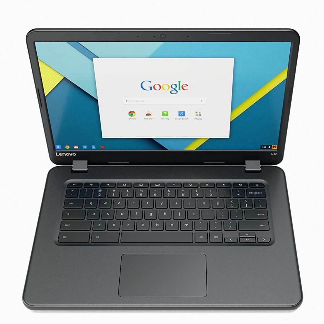 Lenovo IdeaPad N42-20 14" Chromebook, Intel N3060 Dual-Core, 16GB eMMC SSD, 4GB DDR3 (Refurbished) DailySale