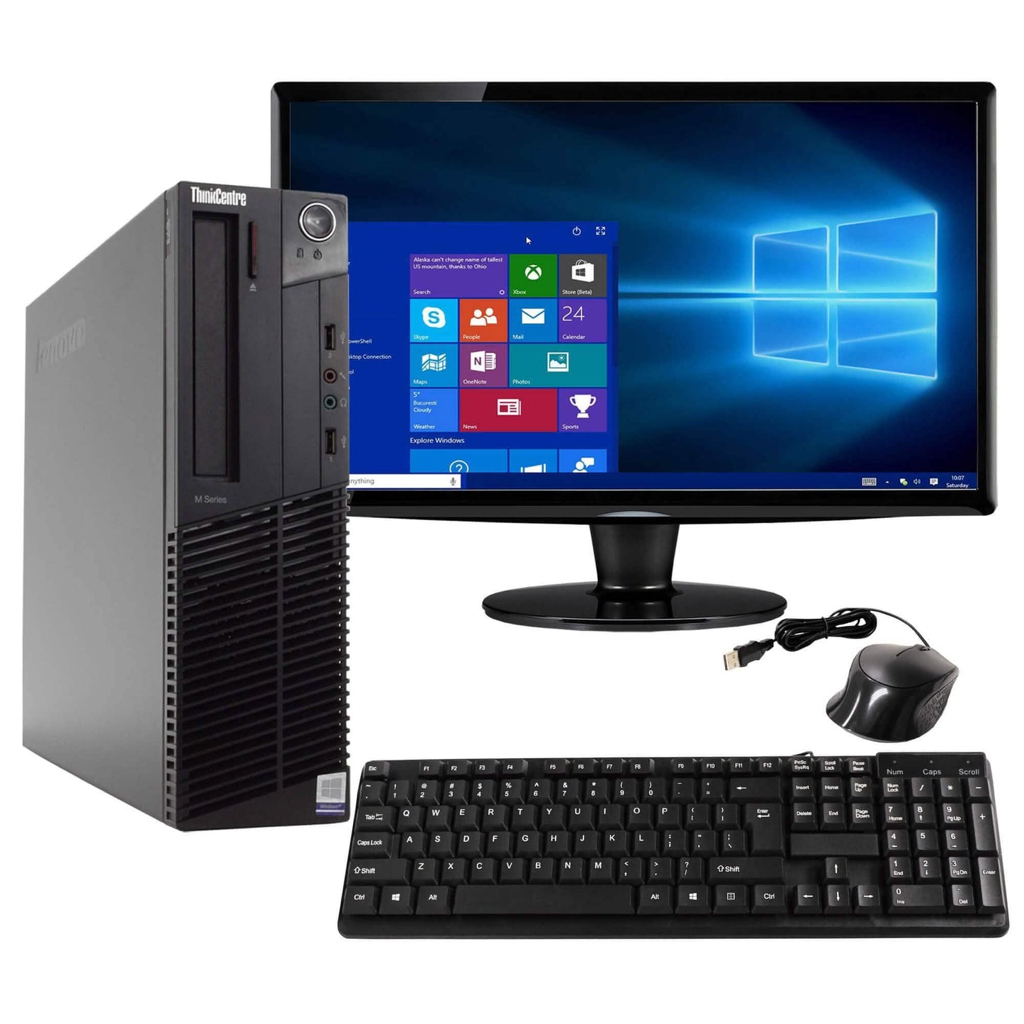 Lenovo ThinkCentre M82 Desktop Computer PC - 120GB SSD Hard Drive (Refurbished) DailySale