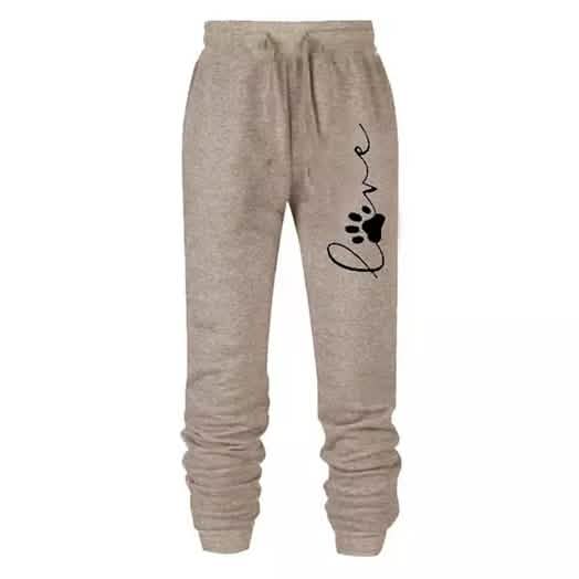 Leo Rosi Women's Love Dog Paw Print Joggers DailySale