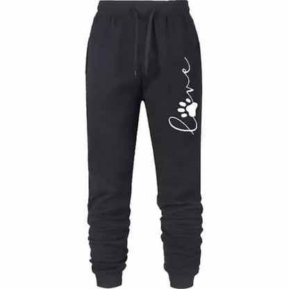 Leo Rosi Women's Love Dog Paw Print Joggers DailySale