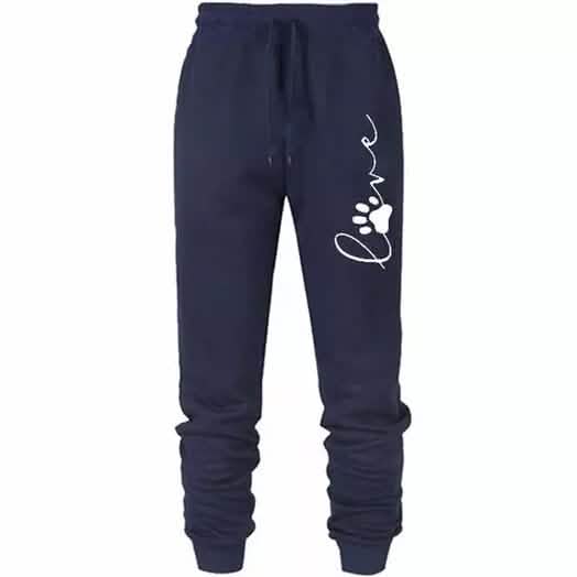 Leo Rosi Women's Love Dog Paw Print Joggers DailySale