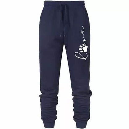 Leo Rosi Women's Love Dog Paw Print Joggers DailySale