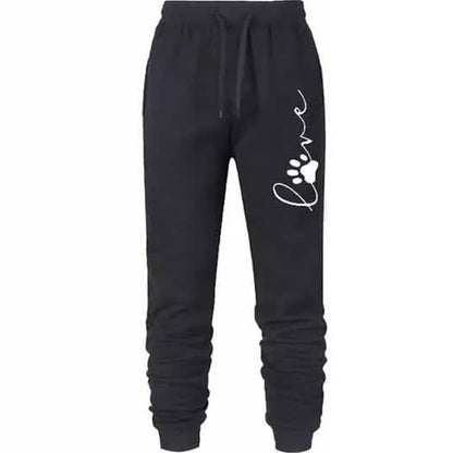 Leo Rosi Women's Love Dog Paw Print Joggers DailySale