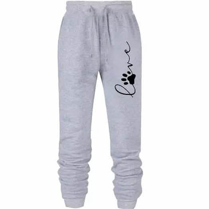 Leo Rosi Women's Love Dog Paw Print Joggers DailySale