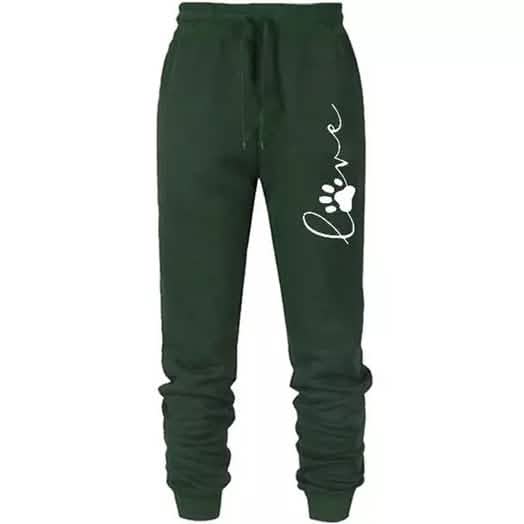 Leo Rosi Women's Love Dog Paw Print Joggers DailySale