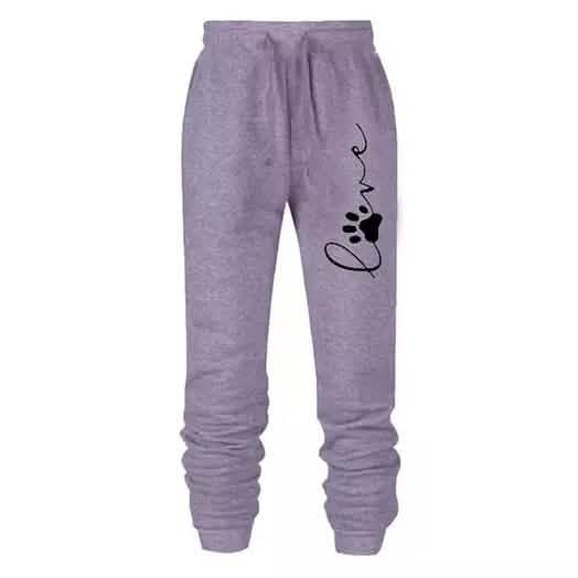 Leo Rosi Women's Love Dog Paw Print Joggers DailySale