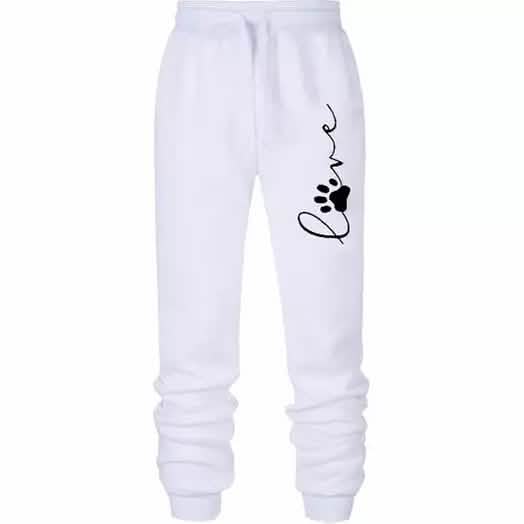Leo Rosi Women's Love Dog Paw Print Joggers DailySale