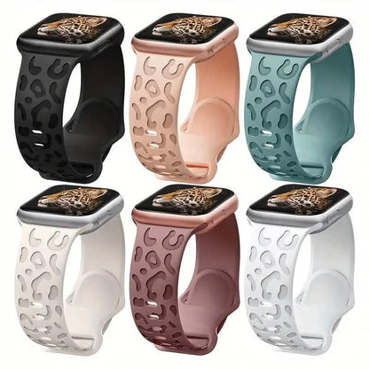 Leopard Engraved Replacement Band Compatible with iWatch DailySale