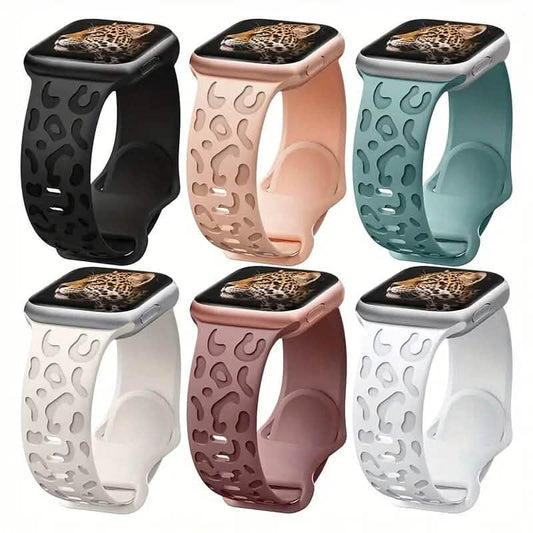 Leopard Engraved Replacement Band Compatible with iWatch DailySale