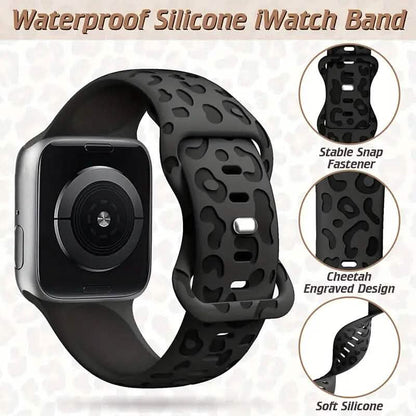 Leopard Engraved Replacement Band Compatible with iWatch DailySale