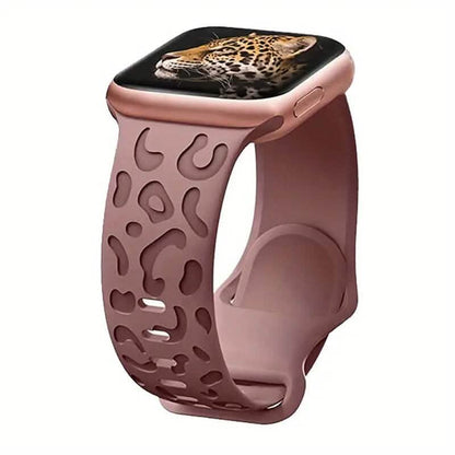 Leopard Engraved Replacement Band Compatible with iWatch DailySale