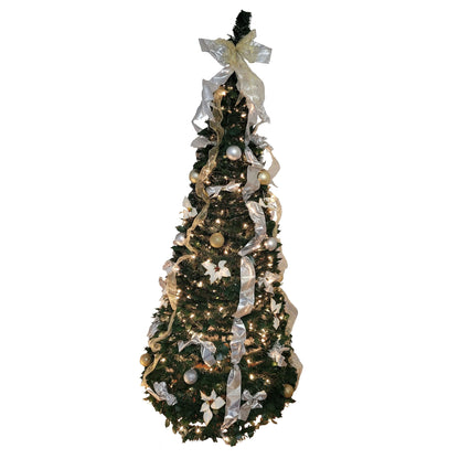 Let It Snow Holiday Collection Pop-Up Tree with Clear Lights - Assorted Styles DailySale