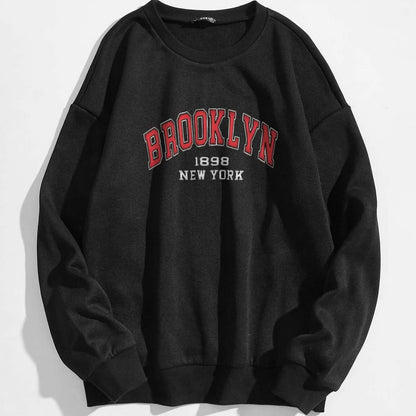 Letter Graphic Thermal Lined Sweatshirt DailySale