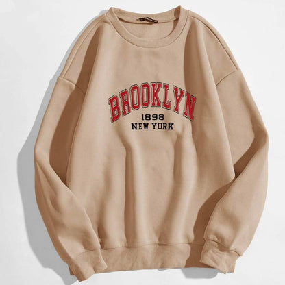 Letter Graphic Thermal Lined Sweatshirt DailySale