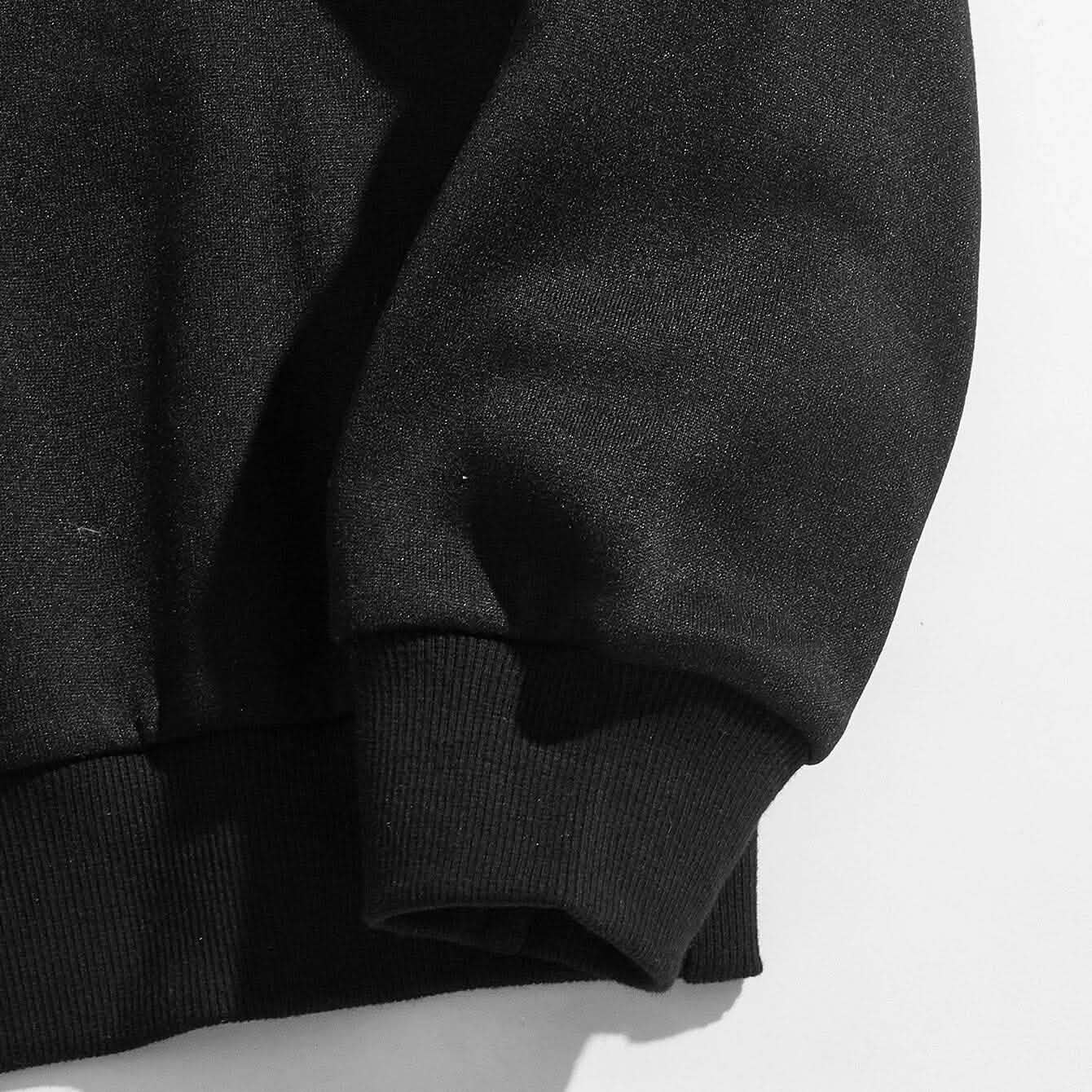 Letter Graphic Thermal Lined Sweatshirt DailySale