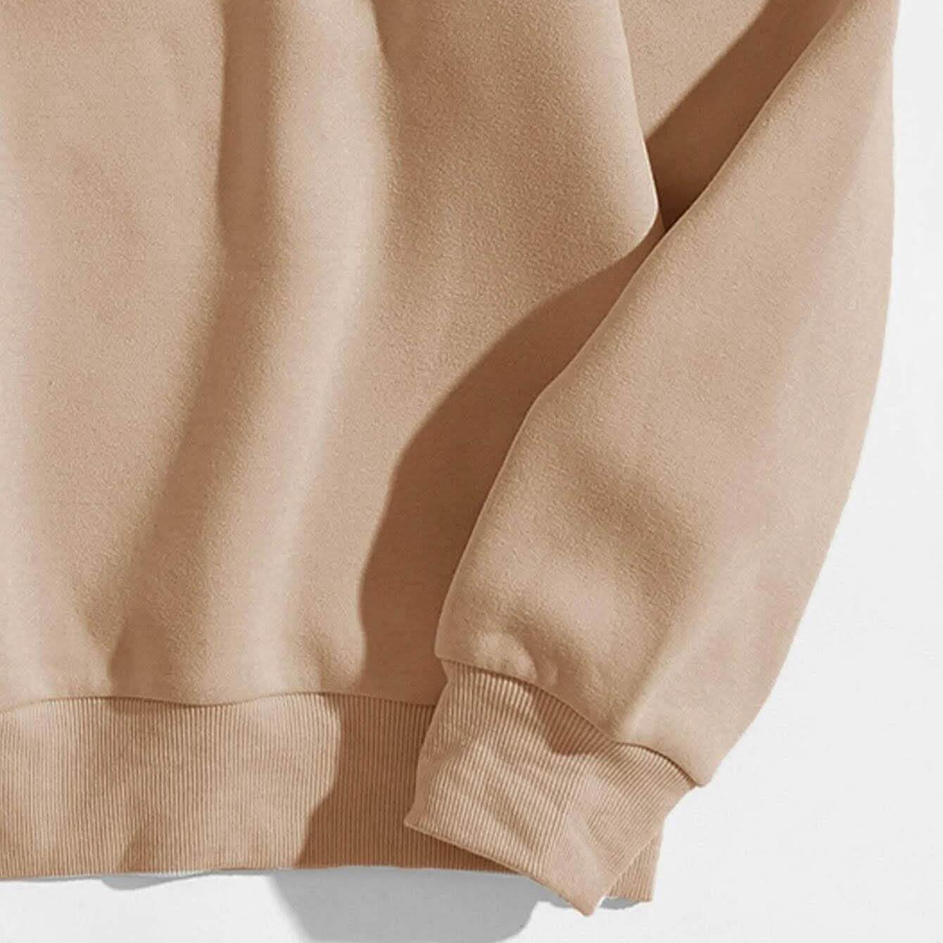 Letter Graphic Thermal Lined Sweatshirt DailySale