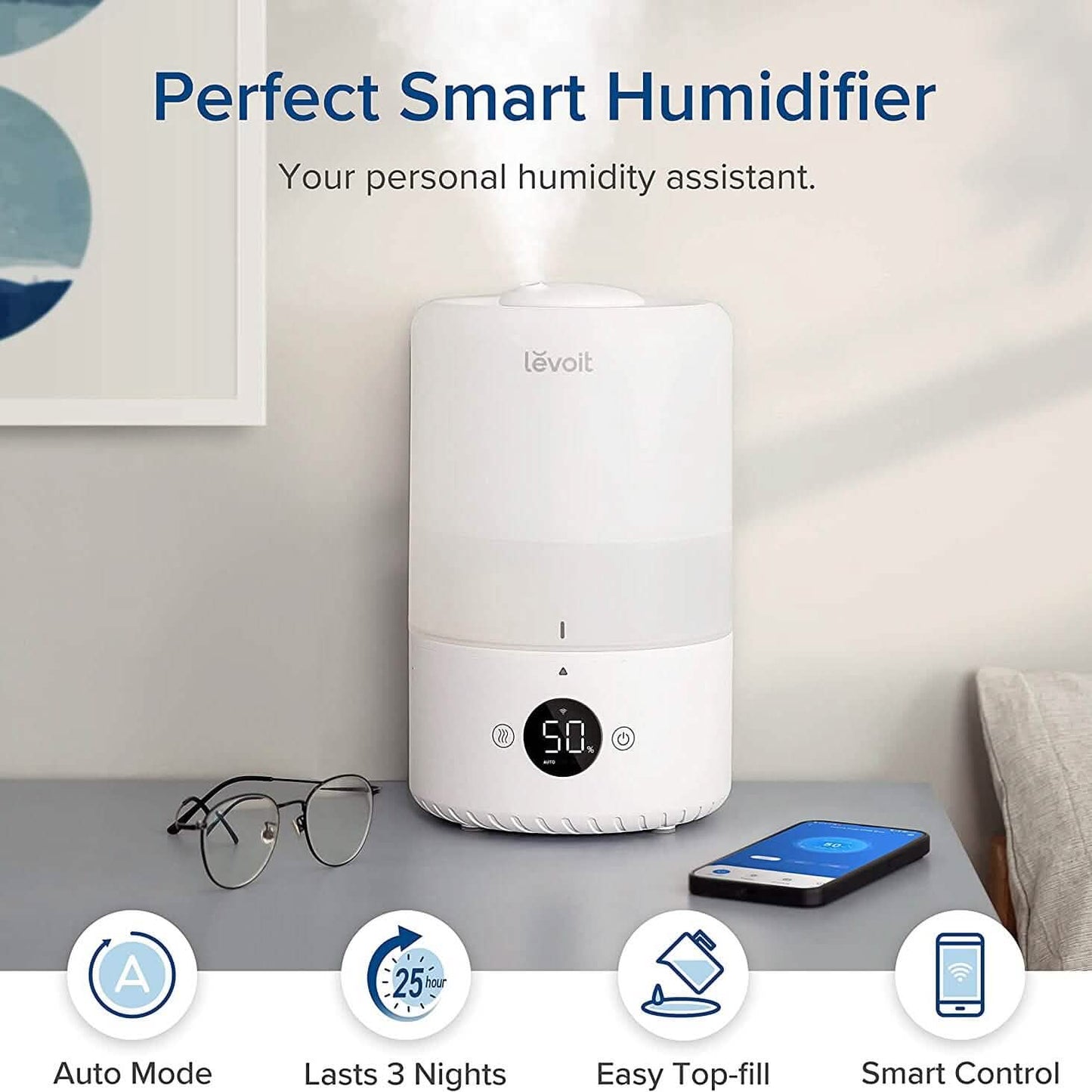 LEVOIT Dual200S Smart Cool Mist Humidifier DailySale