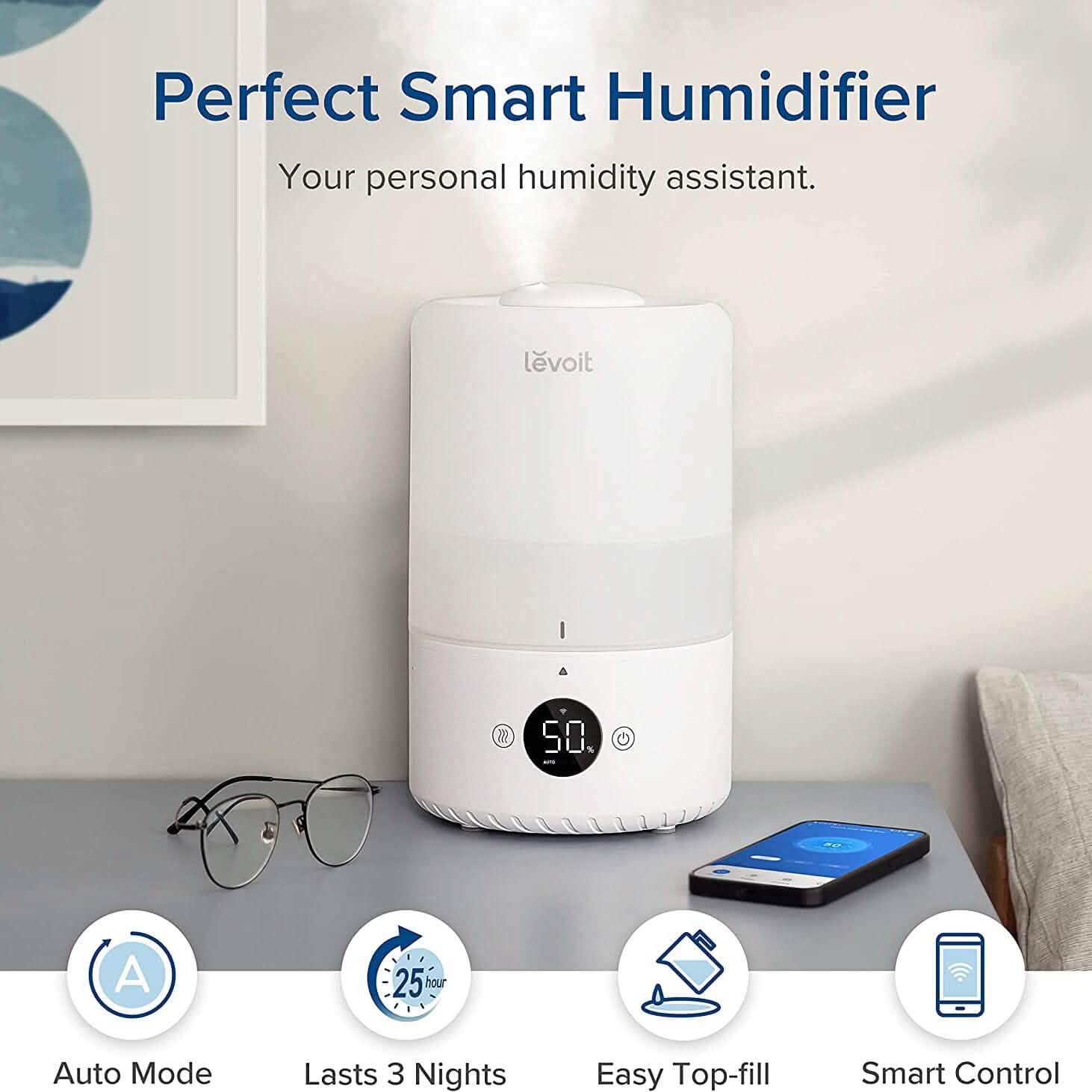 LEVOIT Dual200S Smart Cool Mist Humidifier DailySale