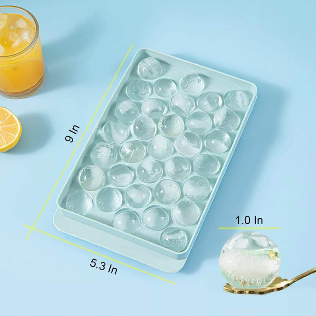 Lid & Bin Ice Ball Maker Mold for Freezer DailySale