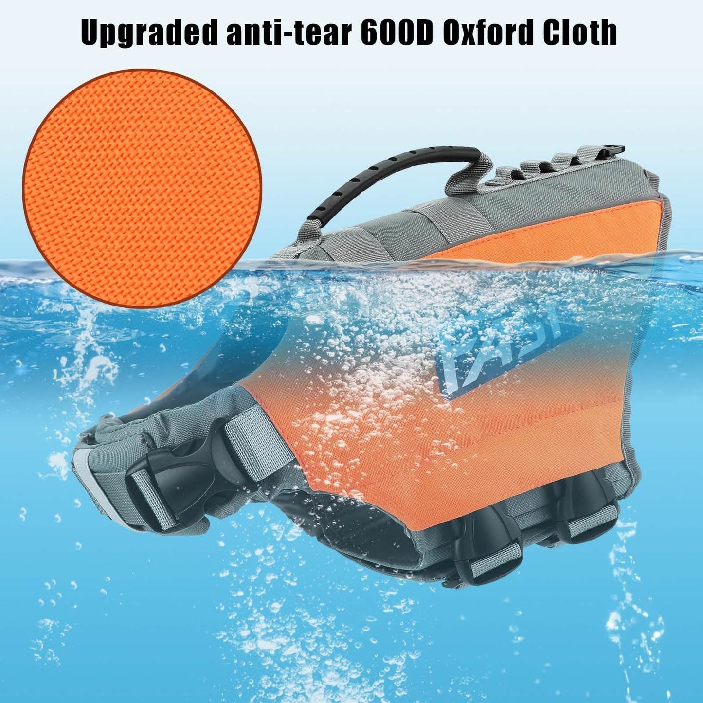 Life Jacket Reflective Safety Vest with Adjustable Buckles & Durable Rescue DailySale