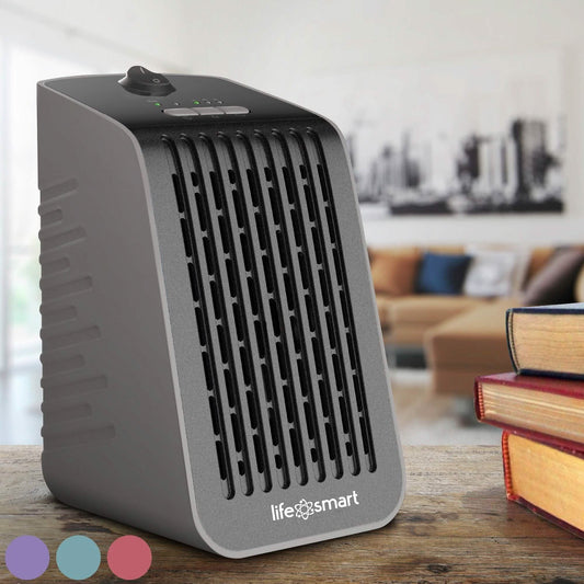 Life Smart Desktop Personal Heater & Fan - Assorted Colors DailySale