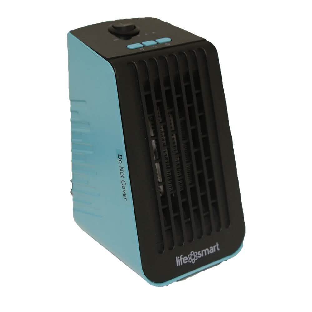 Life Smart Desktop Personal Heater & Fan - Assorted Colors DailySale