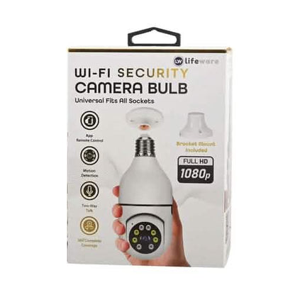 LifeWare Wireless 360-Degree Light Bulb Security Camera DailySale