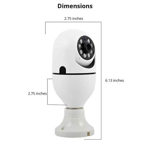 LifeWare Wireless 360-Degree Light Bulb Security Camera DailySale
