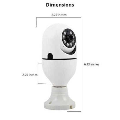 LifeWare Wireless 360-Degree Light Bulb Security Camera DailySale