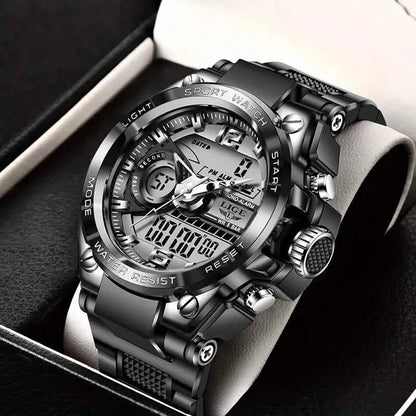 LIGE Men Digital Military Waterproof Watch DailySale