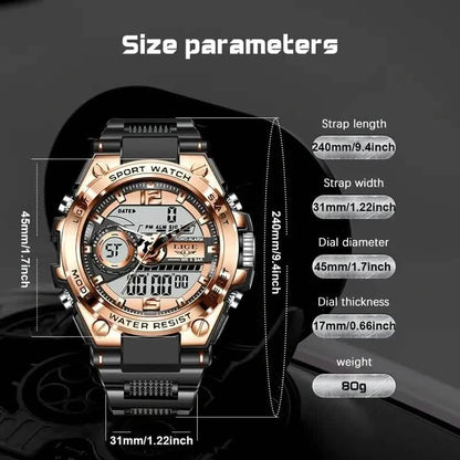 LIGE Men Digital Military Waterproof Watch DailySale