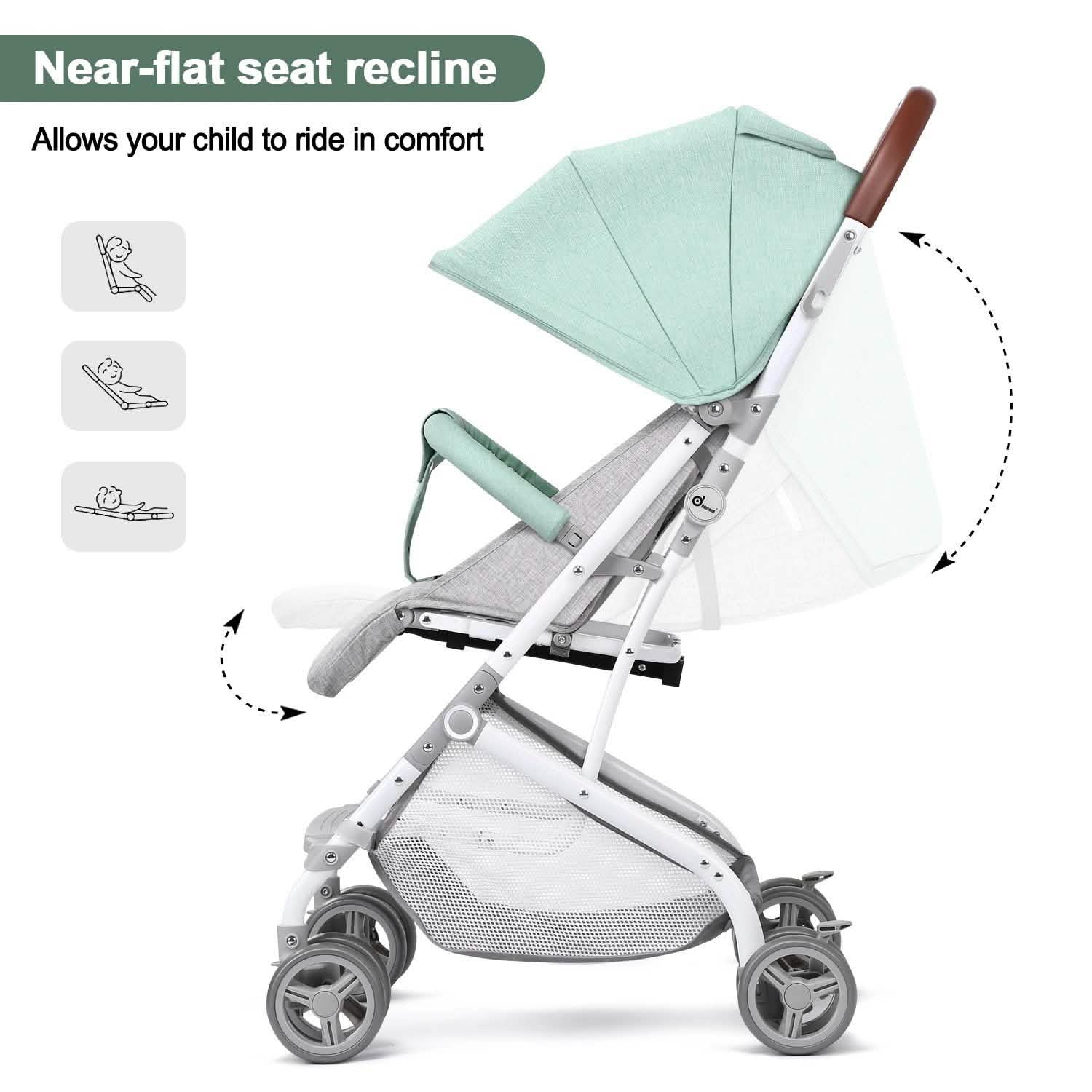 Light Blue Baby Infant Foldable Umbrella Stroller Lightweight Travel Carriage Pushchair DailySale