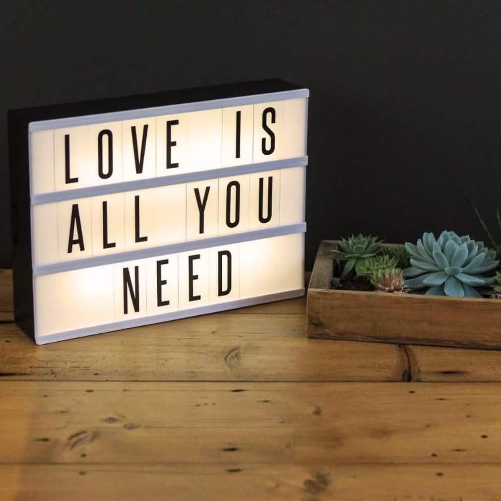 Light Box with Letters and Number Tiles DailySale