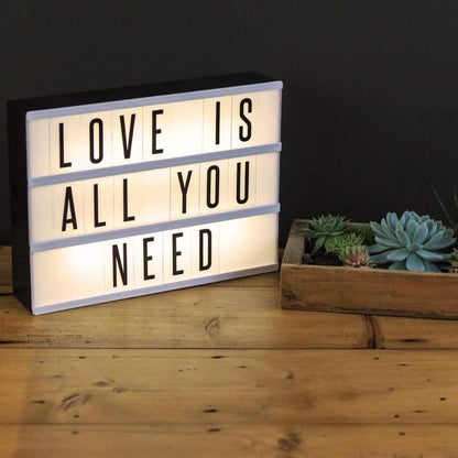 Light Box with Letters and Number Tiles DailySale