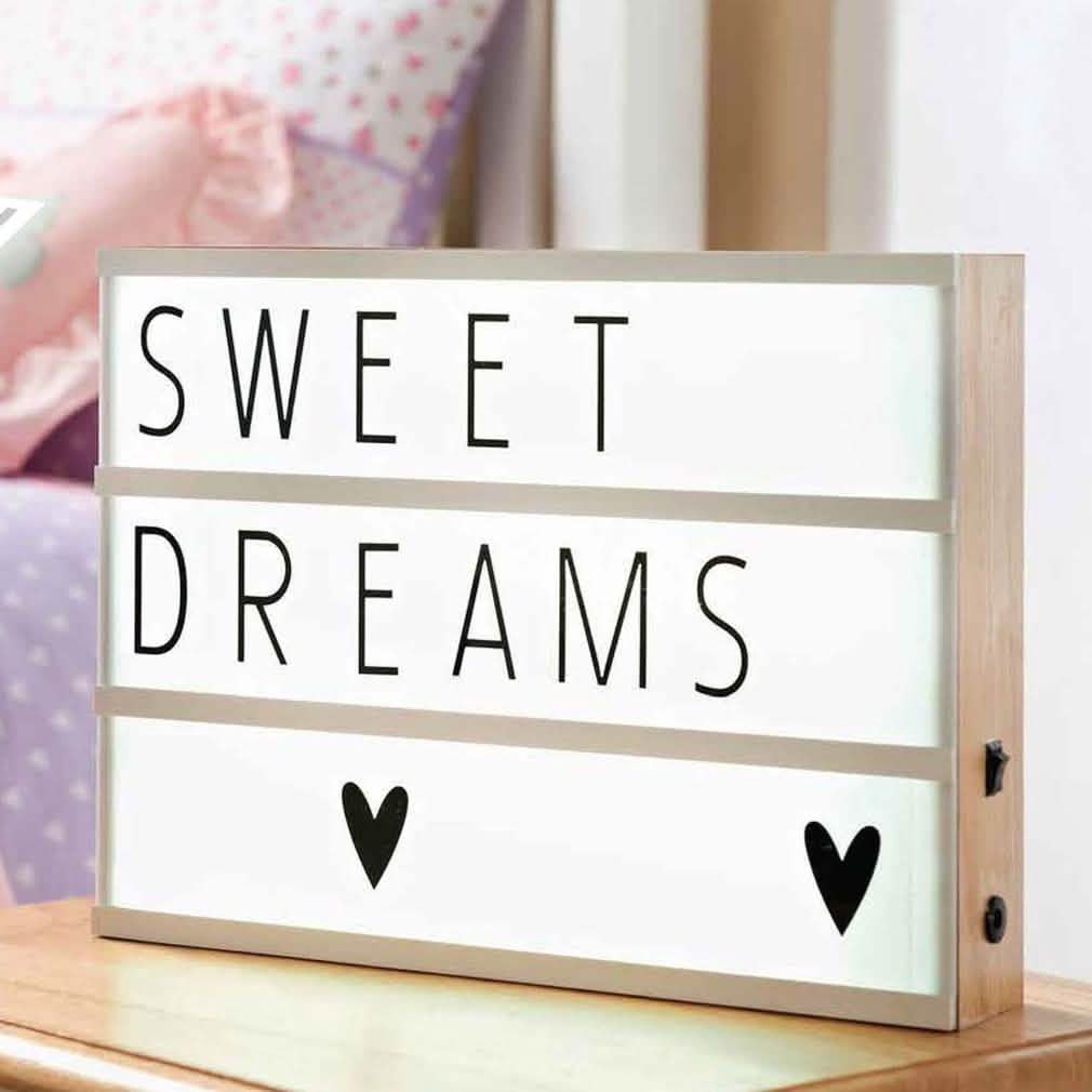 Light Box with Letters and Number Tiles DailySale