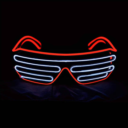 Light Up Shutter Neon Rave Flashing LED Sunglasses DailySale