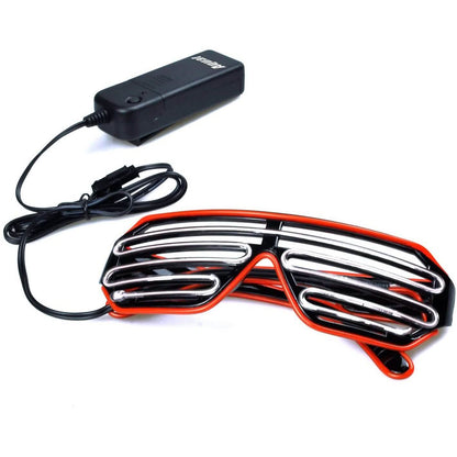 Light Up Shutter Neon Rave Flashing LED Sunglasses DailySale