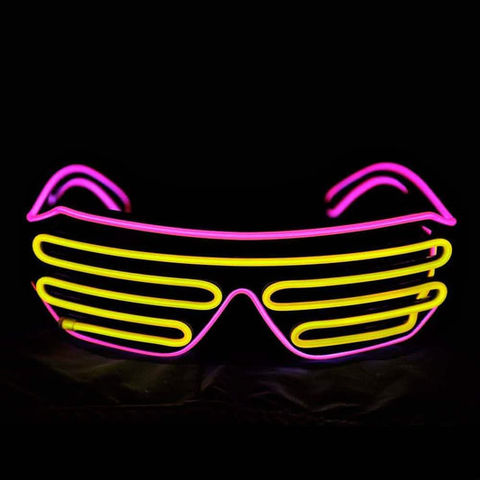 Light Up Shutter Neon Rave Flashing LED Sunglasses DailySale